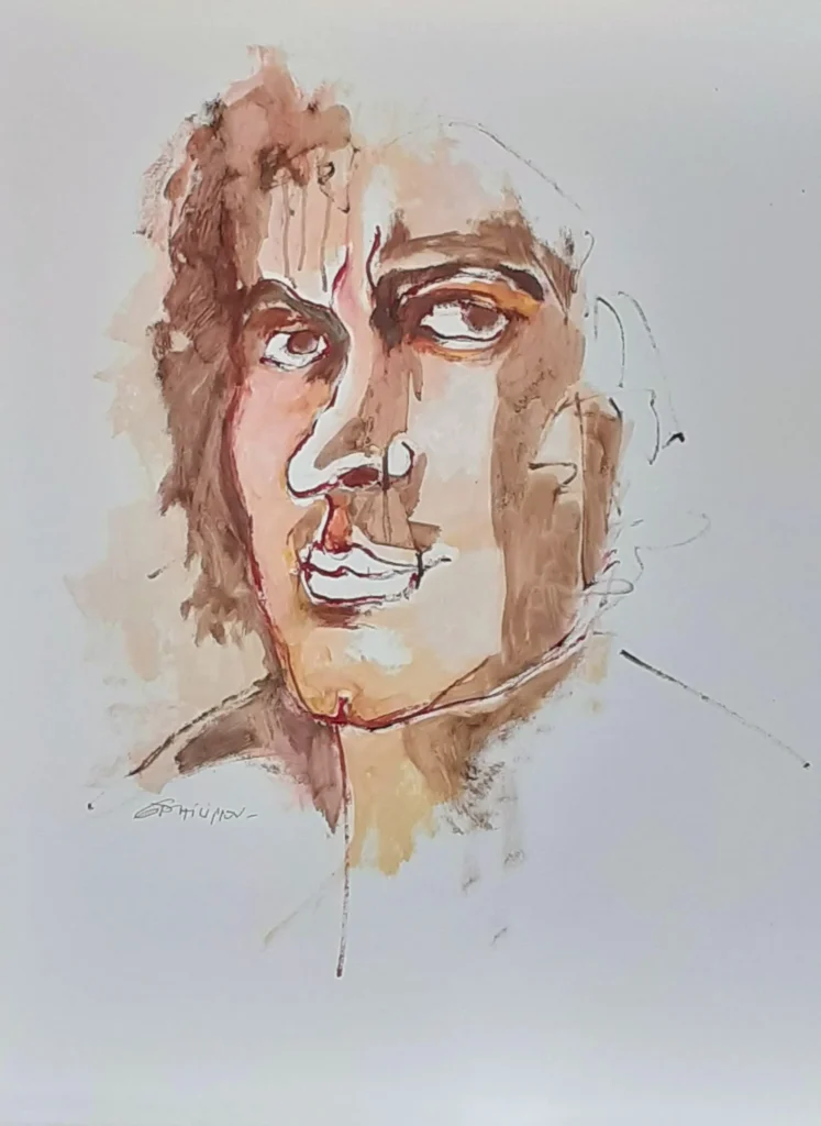 Ebauche 456 | Huile sur papier