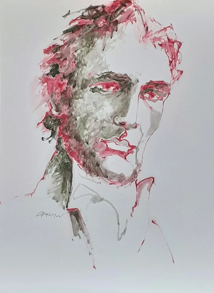 Ebauche 458 | Huile sur papier