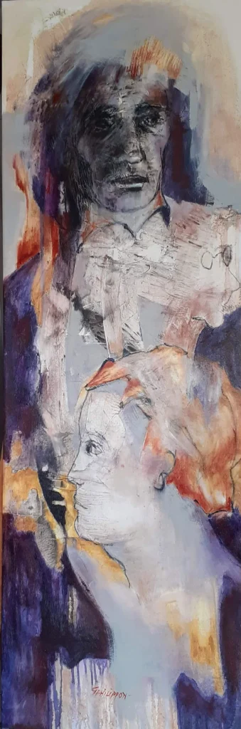 Huile sur toile | L’insoutenable | 120×40