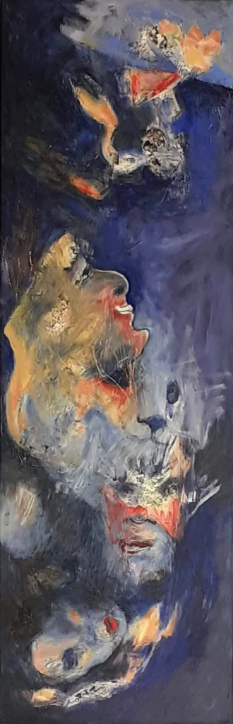 Huile sur toile | Le bal des vampires | 120×40