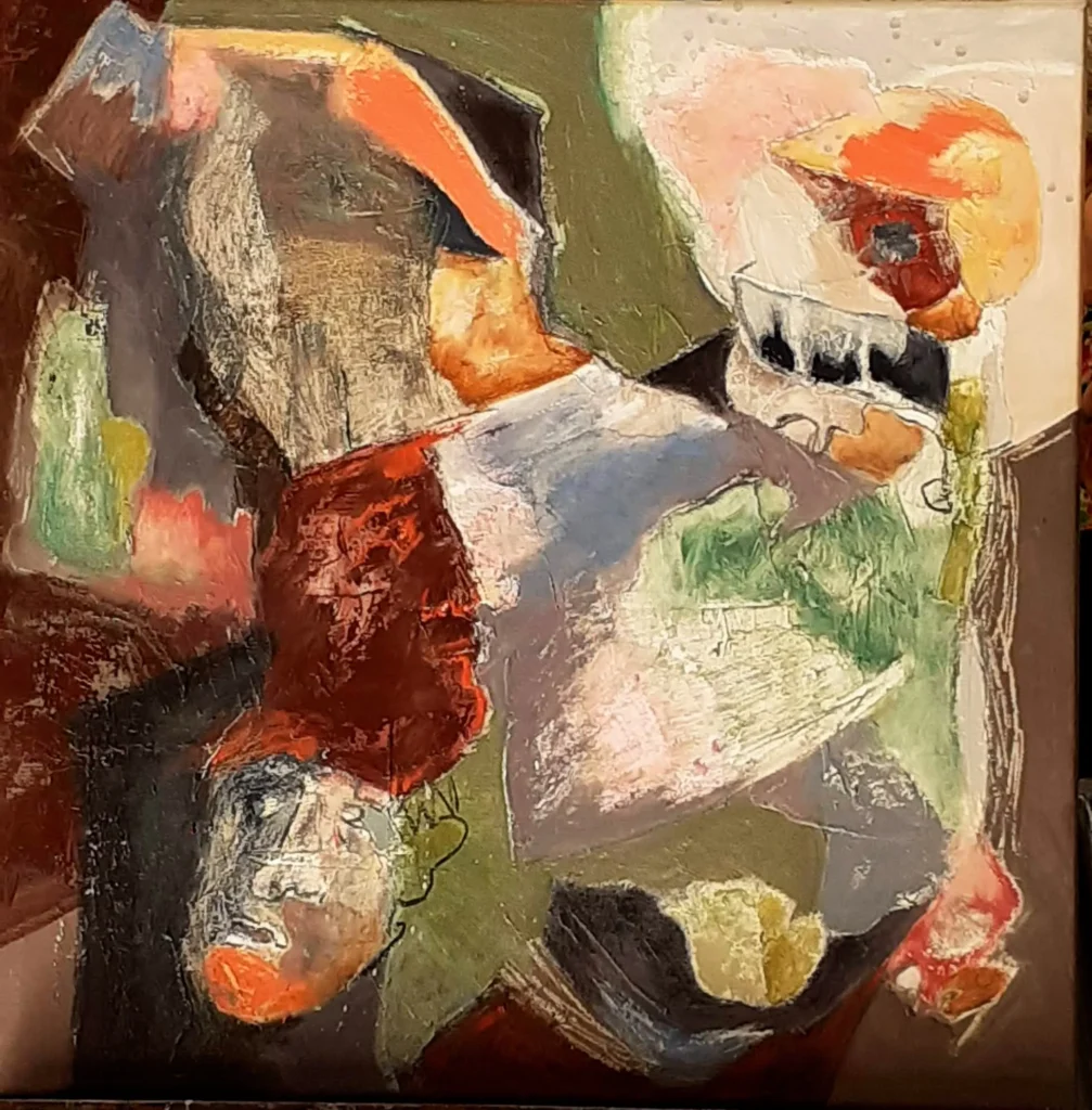 Huile sur toile | Pile ou face | 50×50