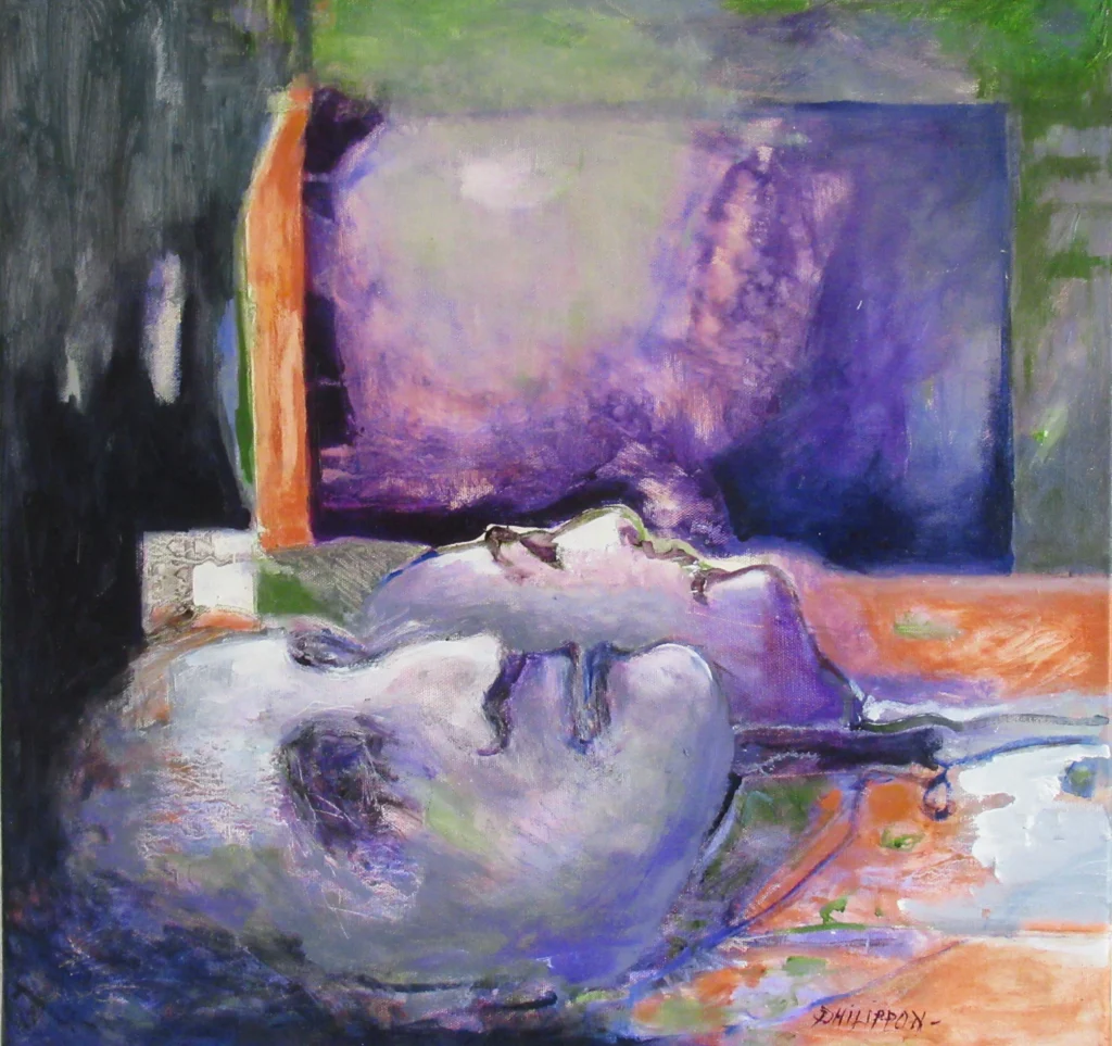 Huile sur toile | Le temps suspendu | 50×50