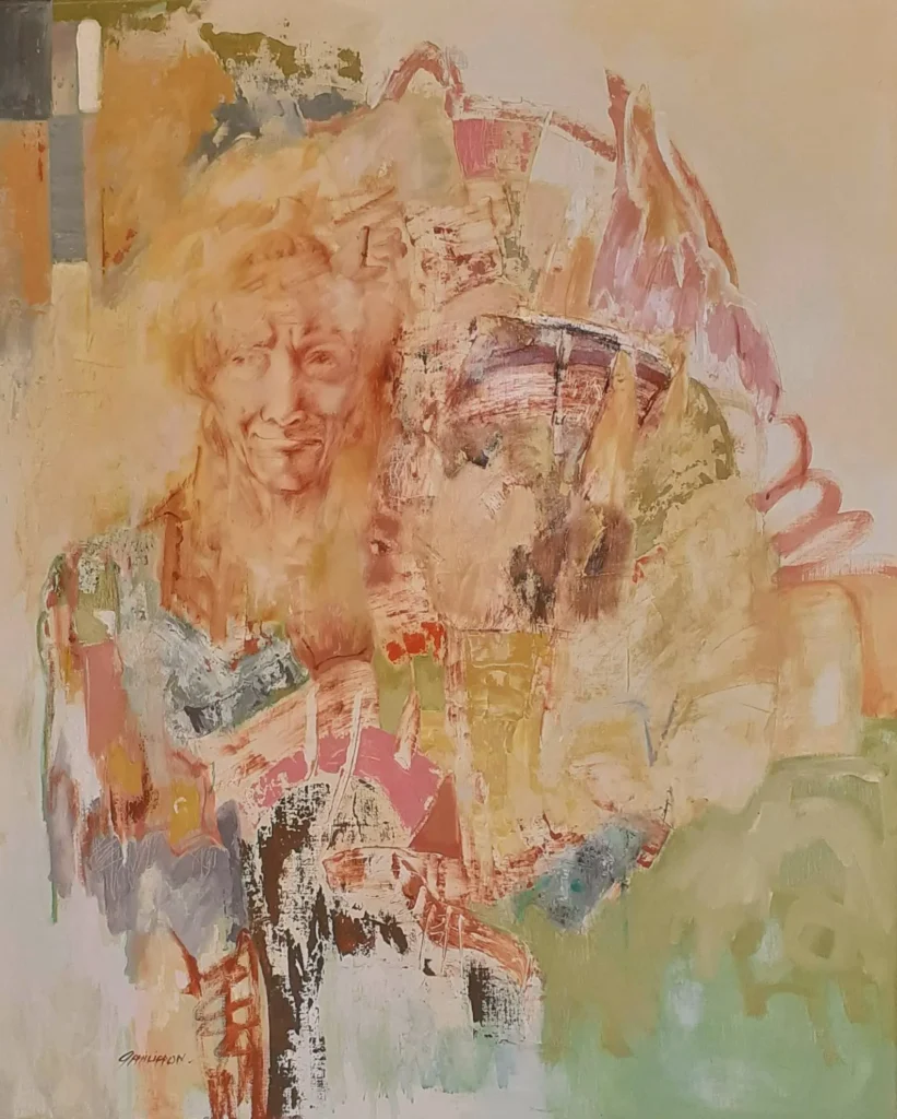 Huile sur toile | Ils ont toujours été fous, Voltaire | 100×81