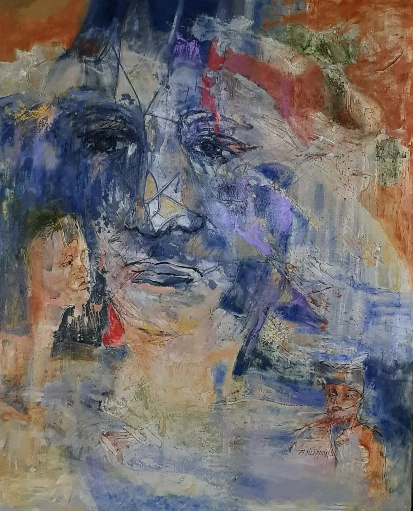 Huile sur toile | Le silence de l’amer | 100×81